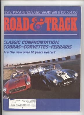 Road & Track April 1985 Cobras Corvettes Ferraris Magazine - Image 1