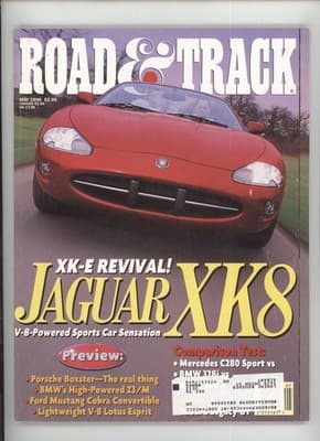Road & Track May 1996 Jaguar XK8 Revival Car Magazine - Image 1