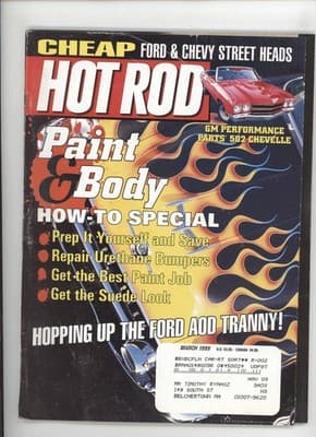 Hot Rod March 1999 Ford Chevy Paint Body Magazine - Image 1