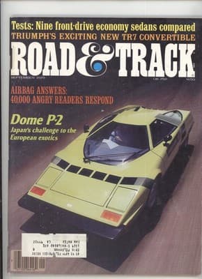 Road & Track September 1979 Triumph TR7 Convertible Magazine - Image 1