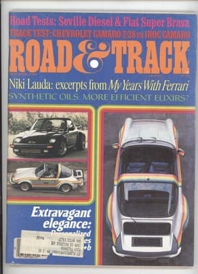 Road & Track October 1978 Camaro Z-28 IROC Car Magazine - Image 1