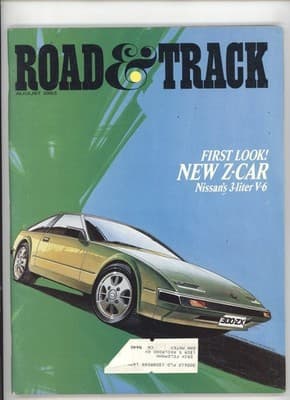 Road & Track August 1983 Nissan 300-ZX V-6 Magazine - Image 1