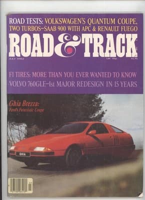 Road & Track July 1982 Saab Turbo Renault Fuego Car Magazine - Image 1