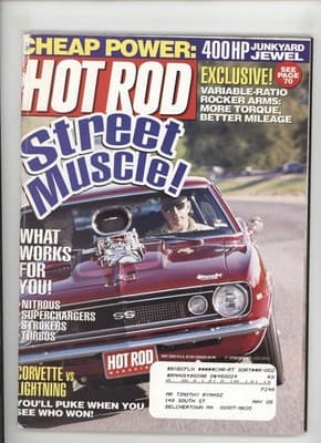Hot Rod May 2000 Street Muscle 400HP Junkyard Jewel Magazine - Image 1