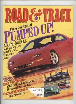 Road & Track March 1995 Tuner Car Special Camaro Magazine - Image 1
