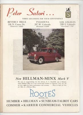 Road & Track May-June 1952 Red Race Car Vintage Car Magazine - Thumbnail 2