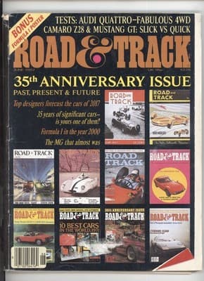 Road & Track June 1982 35th Anniversary Audi Quattro Mustang GT Magazine - Image 1