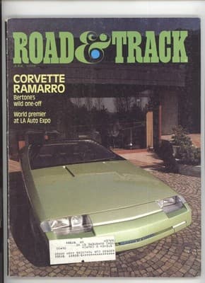 Road & Track June 1984 Corvette Ramarro Magazine - Image 1