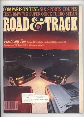 Road & Track March 1982 Six Sports Coupes Magazine