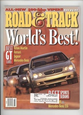 Road & Track March 2000 500-bhp Viper GT Cars Magazine