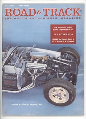 Road & Track July 1959 America's Finest Sports Car Magazine