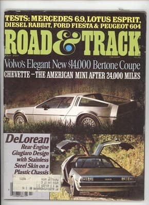 Road & Track July 1977 DeLorean DMC-12 Mercedes Car Magazine