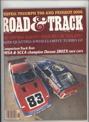 Road & Track June 1980 Datsun 280ZX Race Cars Magazine