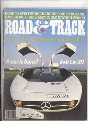 Road & Track January 1979 Turbocharged Ford Mustang Magazine