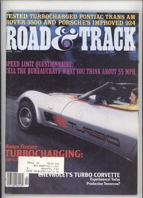 Road & Track April 1980 Turbo Corvette Trans Am Porsche Magazine
