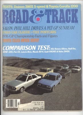 Road & Track March 1977 Datsun 280Z Toyota Corolla Car Magazine