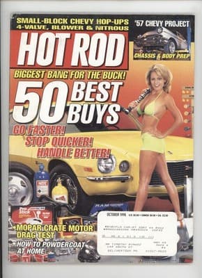 Hot Rod October 1998 Small-Block Chevy Hop-Ups Car Magazine