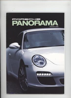 Porsche Panorama August 2008 New Model Porsche Magazine