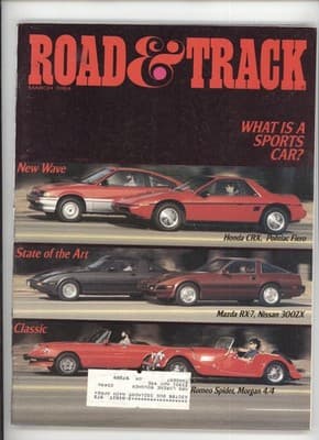 Road & Track March 1984 What is a Sports Car Magazine