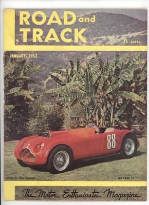 Road and Track January 1952 Campbell Race Car Magazine