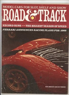 Road & Track March 1966 Ferrari Record Runs Race Magazine
