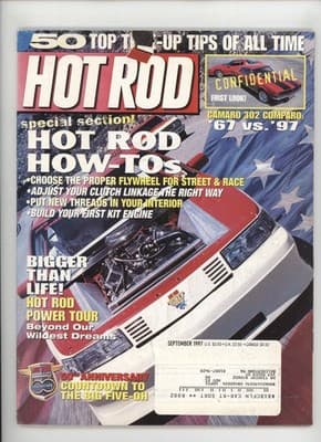 Hot Rod September 1997 50th Anniversary Power Tour Magazine