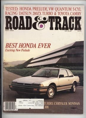 Road & Track May 1983 Honda Prelude Turbo Test Magazine