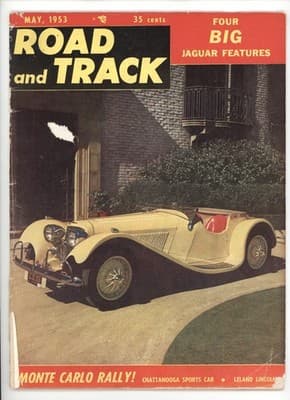 Road & Track May 1953 Jaguar XK120 Monte Carlo Rally Car Magazine