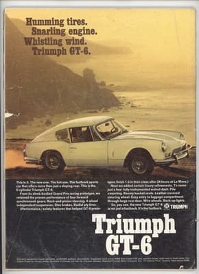 Road & Track March 1967 Barracuda Camaro Mustang Magazine - Thumbnail 2