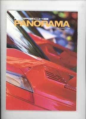Porsche Panorama December 2006 Red Porsche Sports Car Magazine