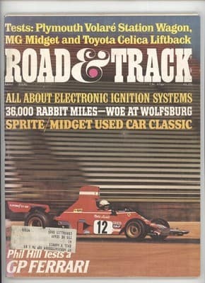 Road & Track May 1976 Niki Lauda GP Ferrari Test Magazine