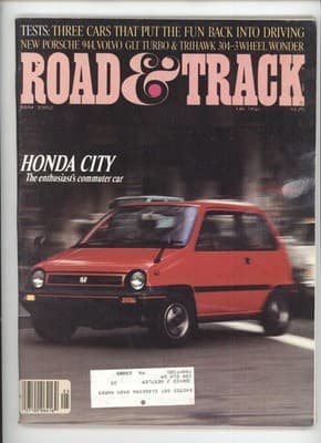 Road & Track May 1982 Honda City 944 Turbo Car Magazine