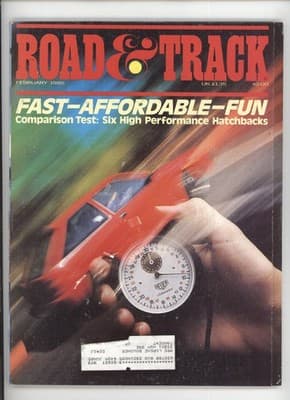 Road & Track February 1985 Comparison Test Hatchback Magazine