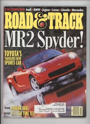 Road & Track September 1999 Toyota MR2 Spyder Magazine