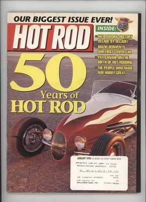Hot Rod January 1998 50th Anniversary Car Magazine