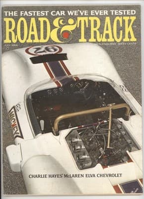 Road & Track July 1966 Fastest Car Tested Magazine