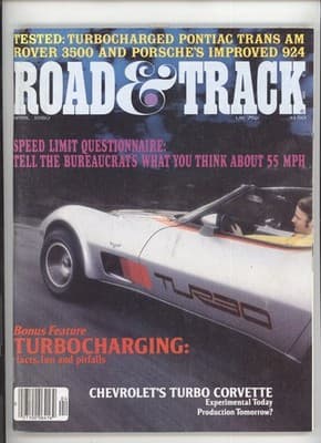 Road & Track April 1980 Turbo Corvette Trans Am 924 Car Magazine