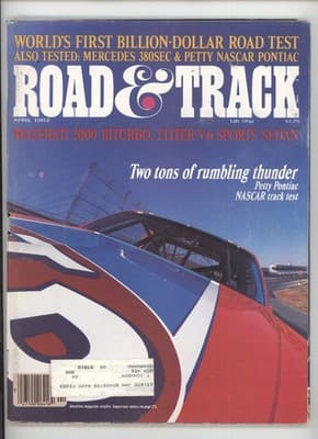Road & Track April 1982 Maserati Biturbo Mercedes Magazine