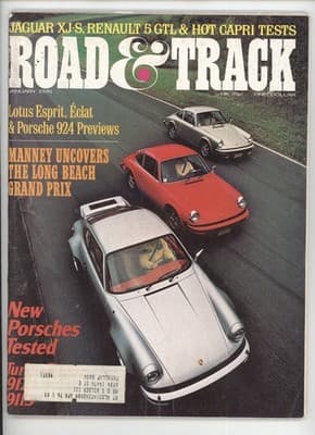 Road & Track January 1976 Porsche Jaguar XJ-S Car Magazine