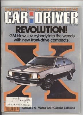 Car and Driver May 1979 Chevrolet Citation X11 Car Magazine - Thumbnail 3
