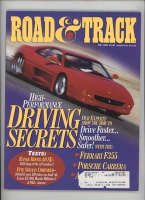 Road & Track May 1995 High Performance Driving Secrets Magazine