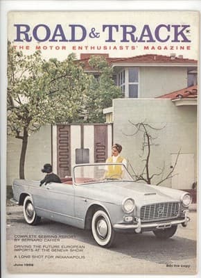 Road & Track June 1959 Sebring Report Geneva Show Magazine