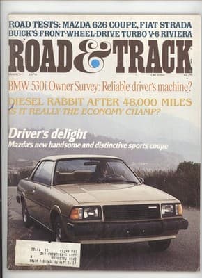 Road & Track March 1979 Mazda 626 Coupe BMW 530i Magazine