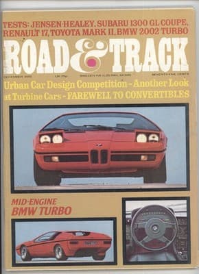 Road & Track December 1972 BMW 2002 Turbo Jensen-Healey Magazine