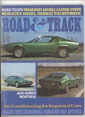 Road & Track June 1971 Alfa Romeo Montreal Maserati Ghibli Magazine