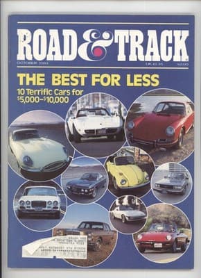 Road & Track October 1984 10 Terrific Cars Under $10000 Magazine