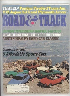 Road & Track June 1976 Firebird Trans-Am Jaguar BMW Magazine