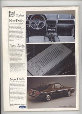 Road & Track November 1983 Nissan 300ZX T-Top Magazine - Thumbnail 2