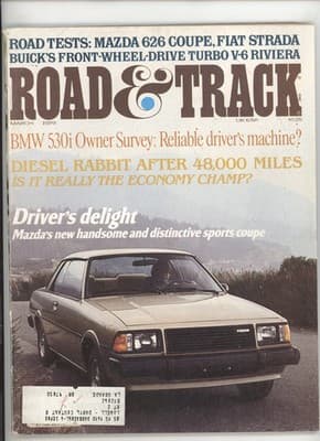 Road & Track March 1979 Mazda 626 Sports Coupe Diesel Rabbit Magazine