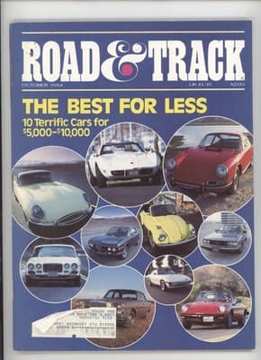 Road & Track October 1984 10 Terrific Cars Under $10000 Magazine - Thumbnail 3